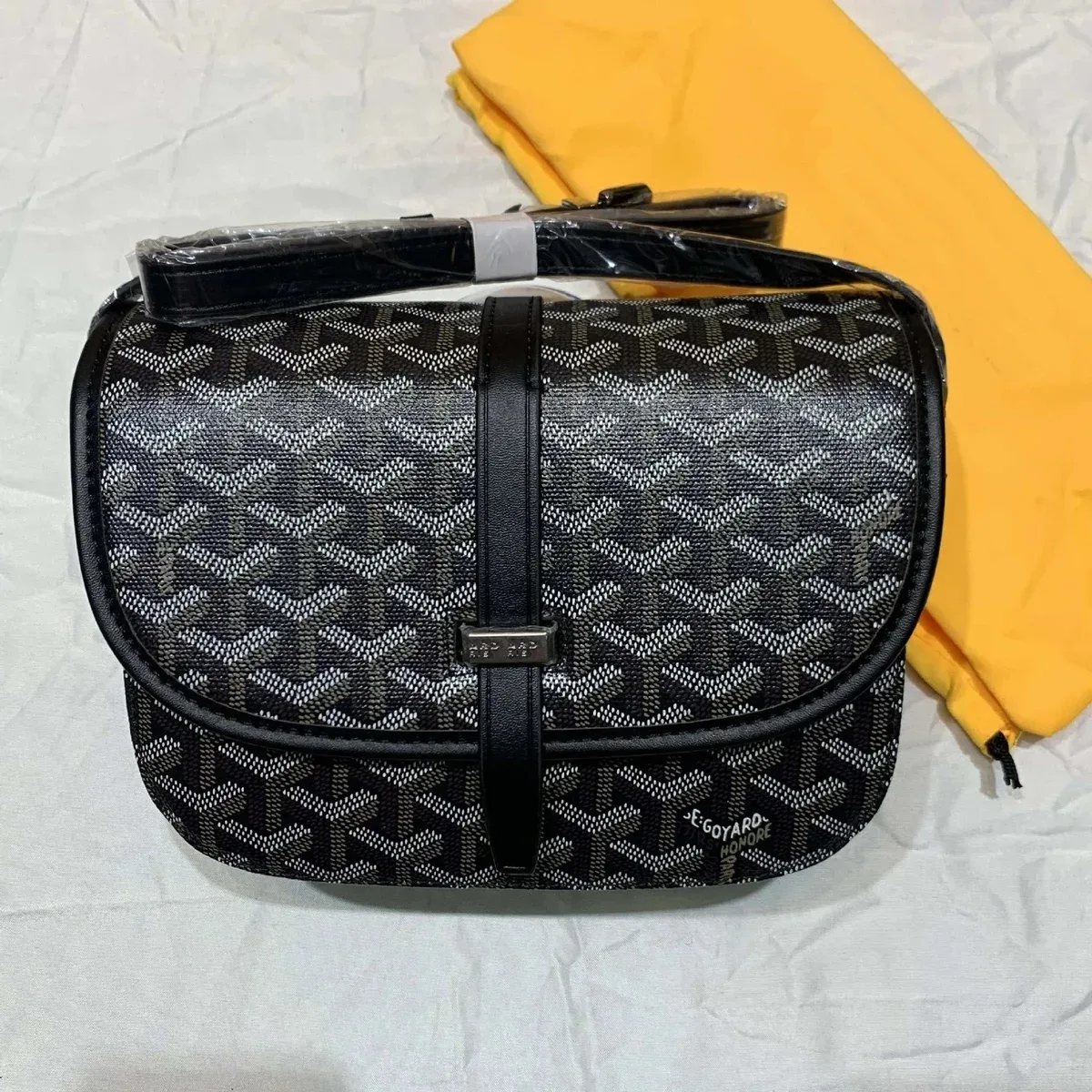 Goyard Goyard Saint Louis Black & White Monogram Satchel Black - 1
