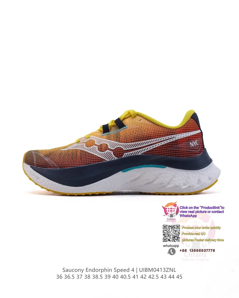Saucony Saucony Endorphin Speed 4 NYC Yellow/Orange Sneakers Orange - 1