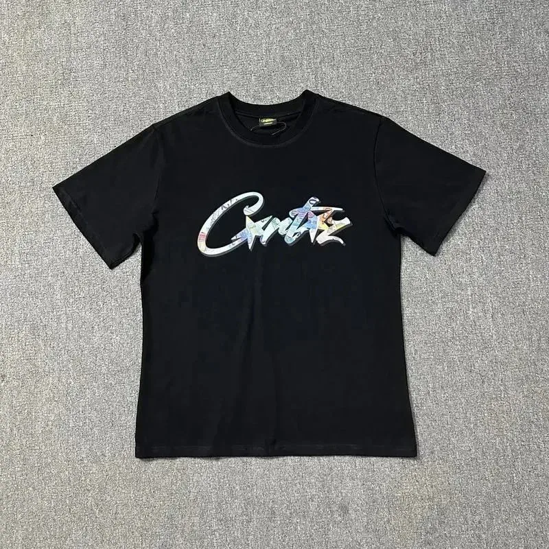 Other Black Crtz T-Shirt with Colorful Logo Print Black - 1