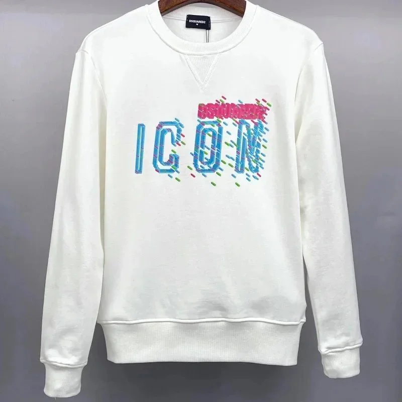 DSQUARED2 DSQUARED2 Icon Print Crewneck Sweatshirt White White - 1