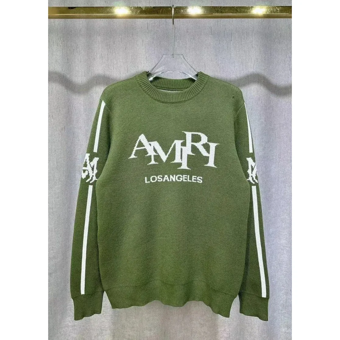 Amiri Amiri Olive Green AMIRI Los Angeles Sweater Green - 1