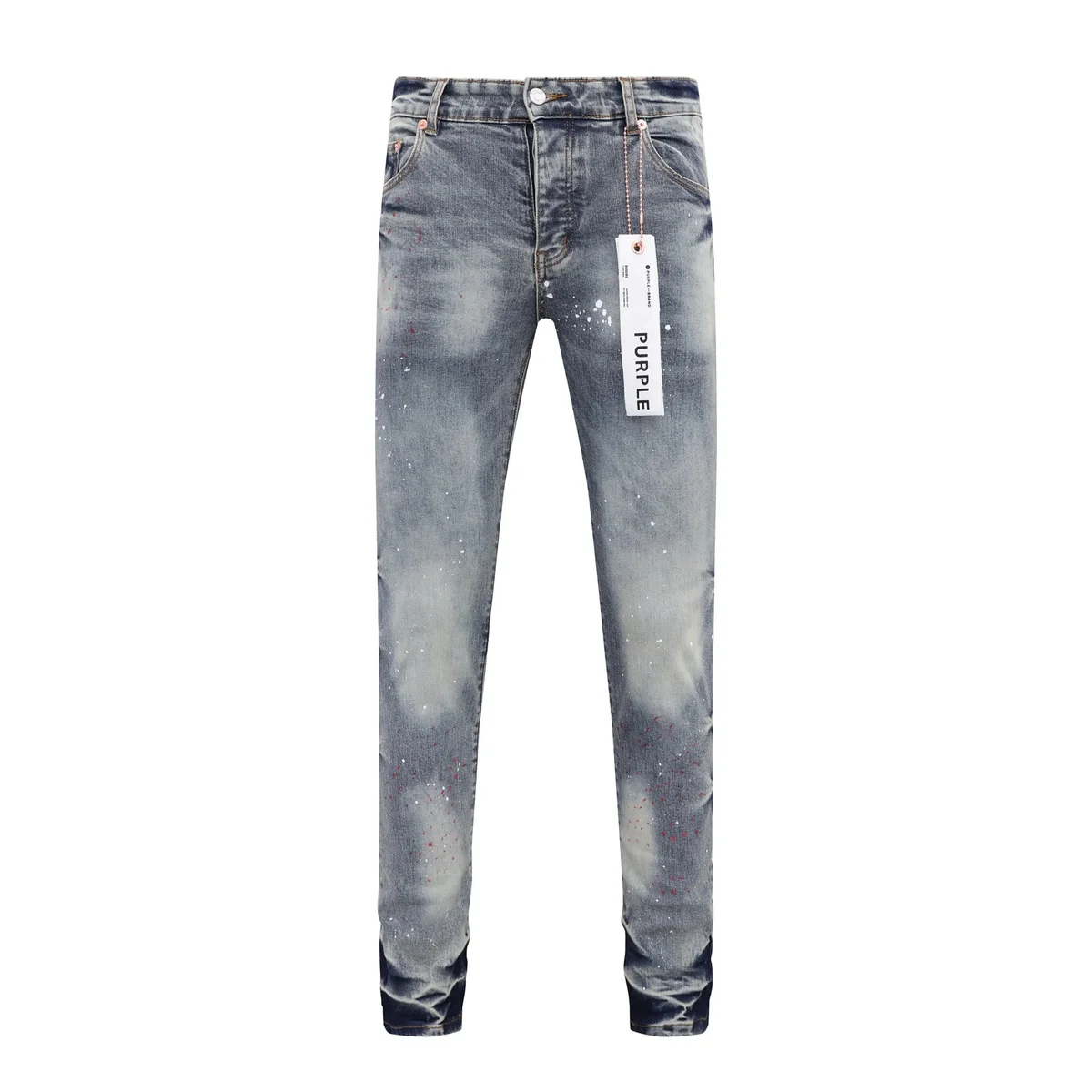 Purple Brand Purple Brand P001 Paint Splatter Jeans Blue - 1