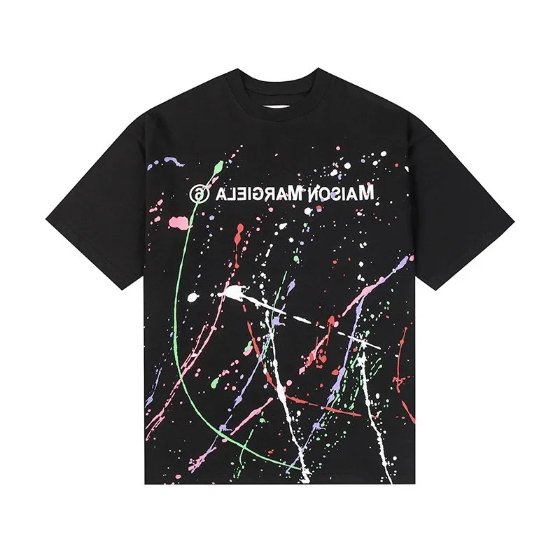 Maison Margiela Maison Margiela Abstract Splatter T-Shirt 688 Black Black - 1