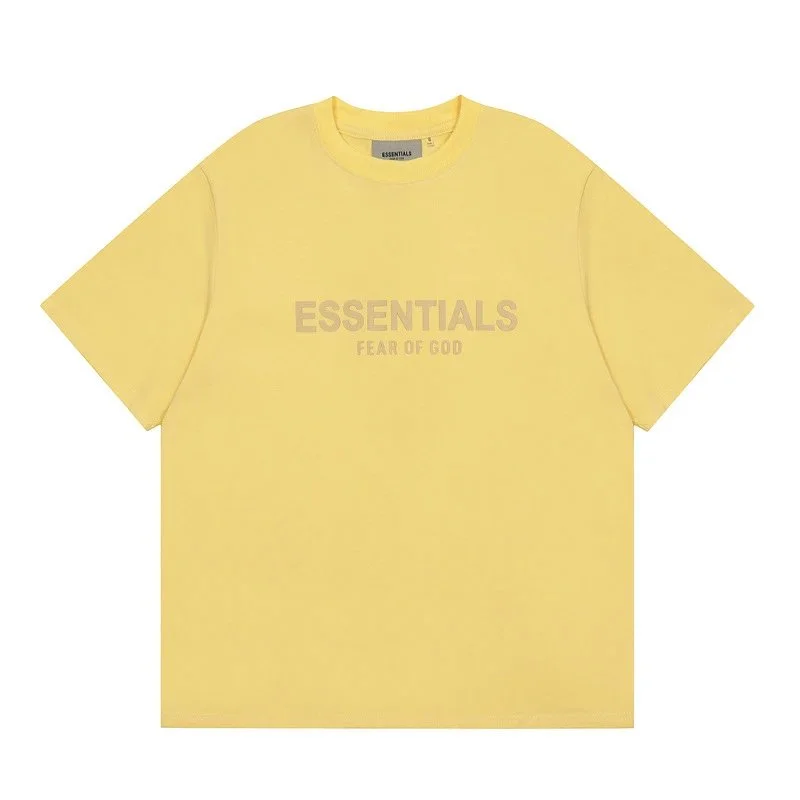 Fear of God Fear of God Essentials 2403 Bright Yellow T-Shirt Yellow - 1