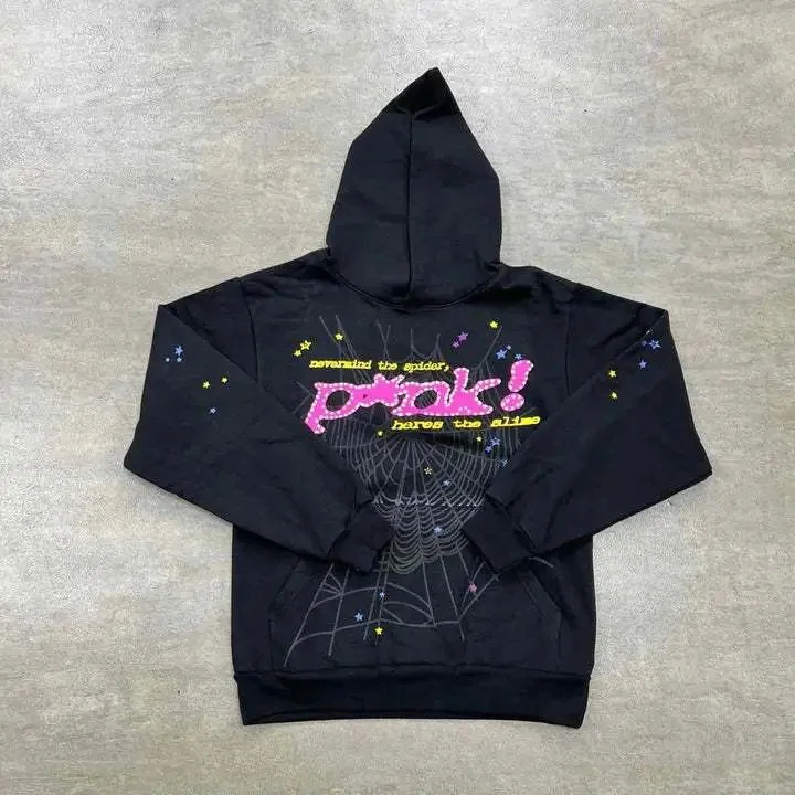 Other Black 'Pink! Nevermind the Spider' Hoodie Black - 1