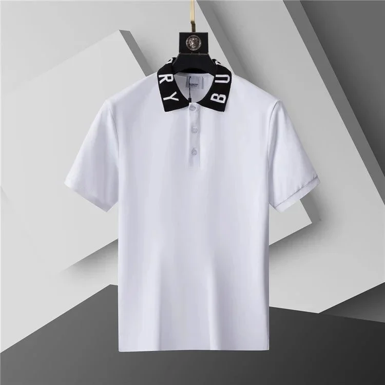 Burberry Burberry White Polo Shirt with Logo Collar White - 1