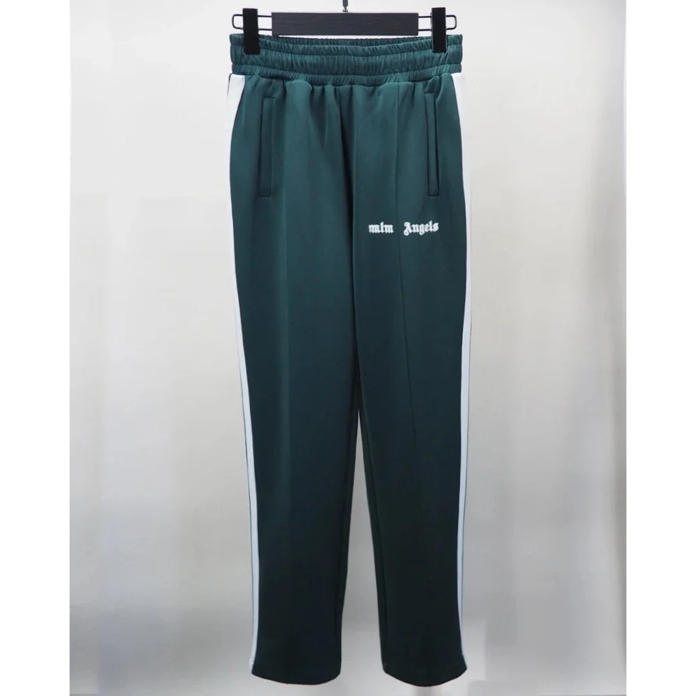 Palm Angels Palm Angels Track Pants Green White Stripe Green - 1