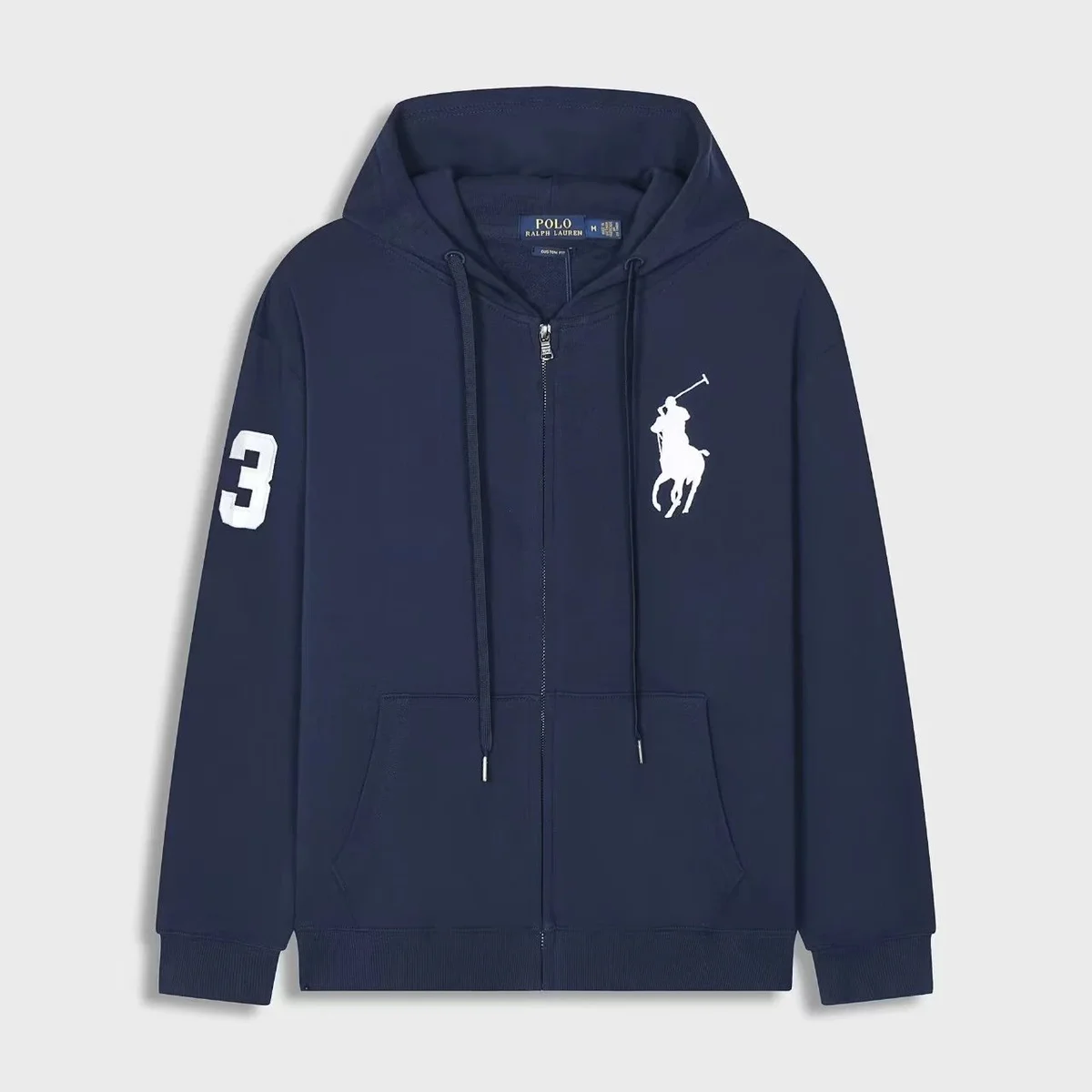 Polo Ralph Lauren Polo Ralph Lauren Big Pony Navy Zip-Up Hoodie Navy