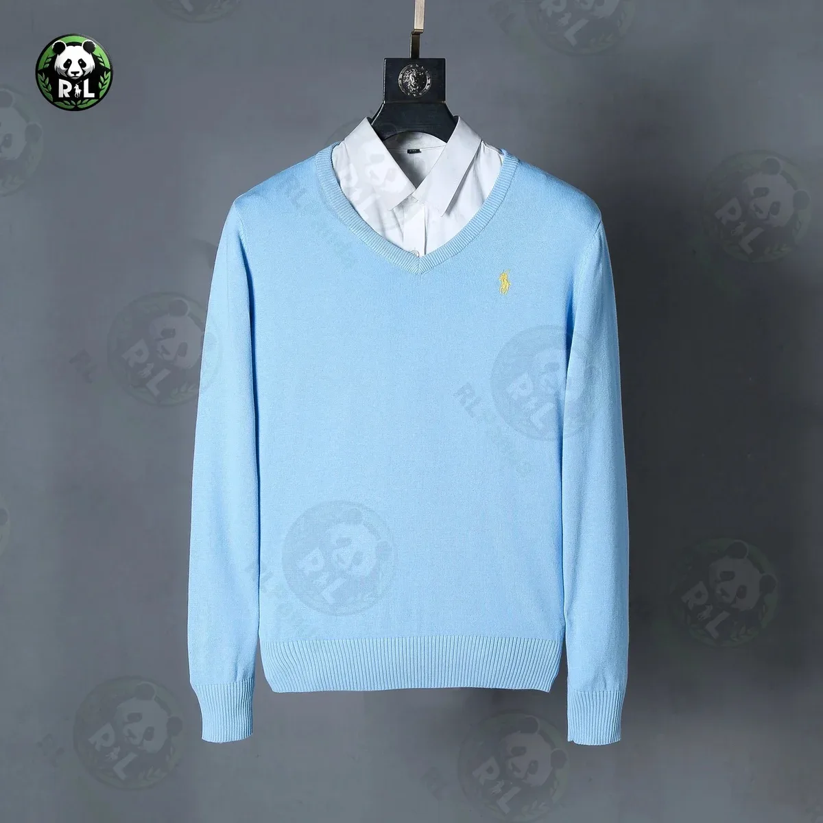 Polo Ralph Lauren Ralph Lauren Light Blue Polo Pony Sweater Blue - 1