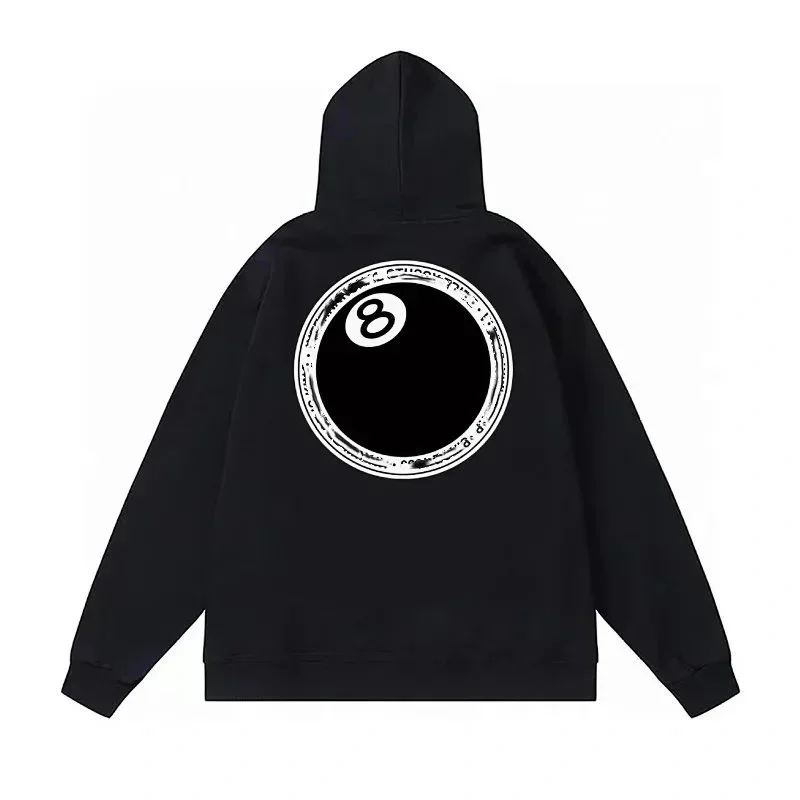 Other Black 8-Ball Hoodie Sweatshirt Black - 1