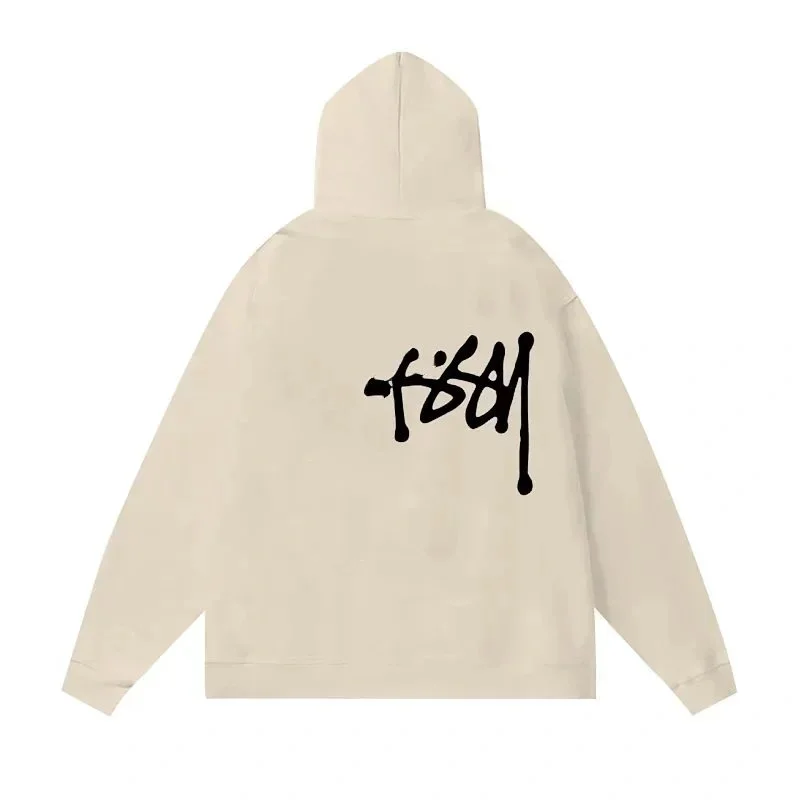 Other Unisex Beige Fisheye Hoodie Beige - 1
