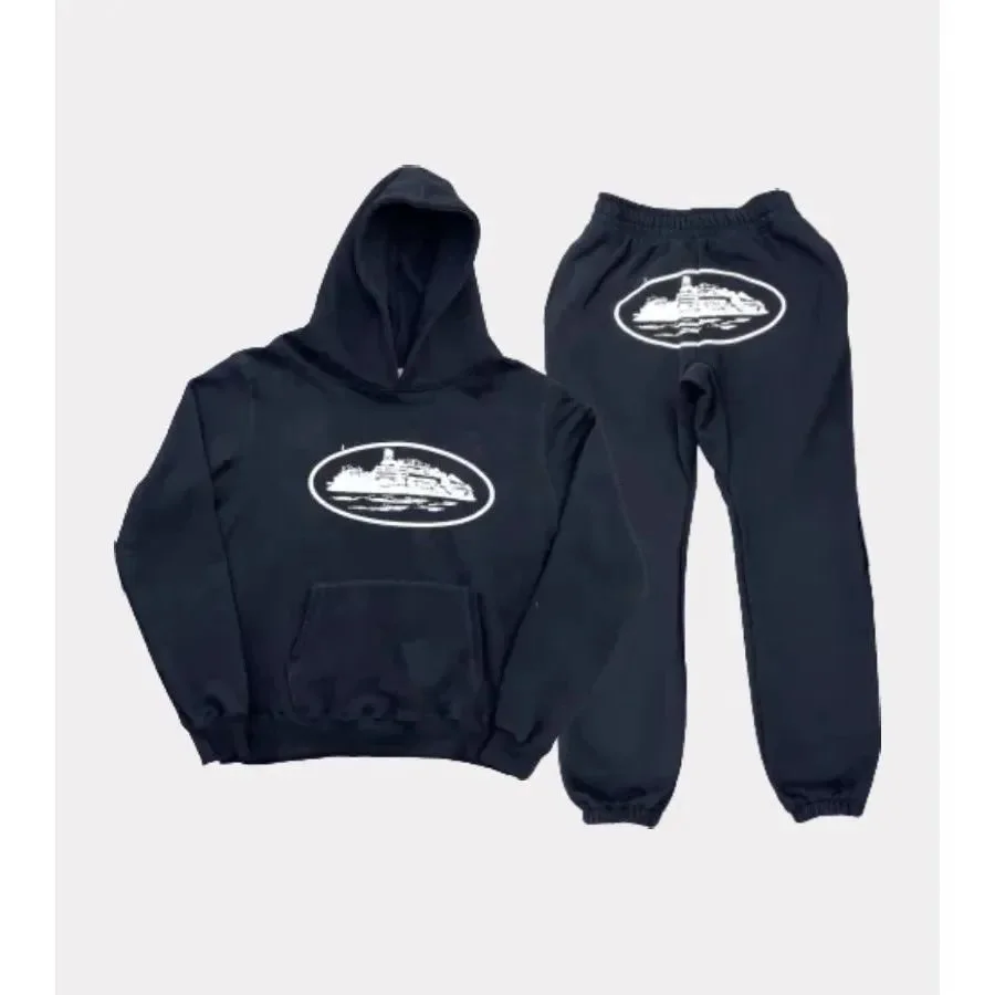 Other Navy White Logo Hoodie & Sweatpants Set Navy - 1