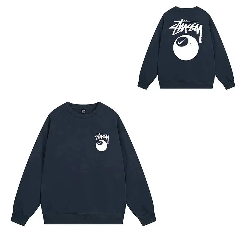 Stussy Stussy 8-Ball Crewneck Sweatshirt Navy Navy - 1