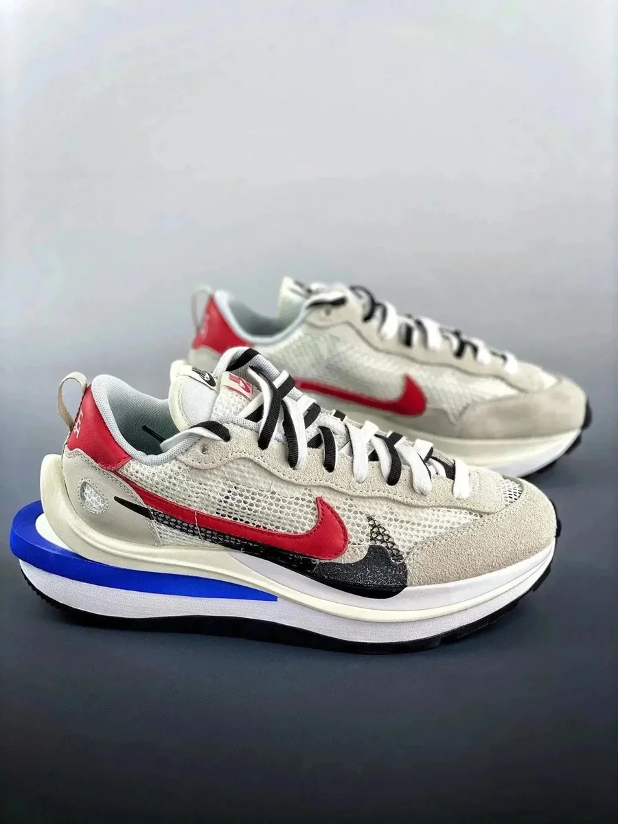 Nike Nike Sacai x VaporWaffle Sail/Red/Blue Sneakers White - 1