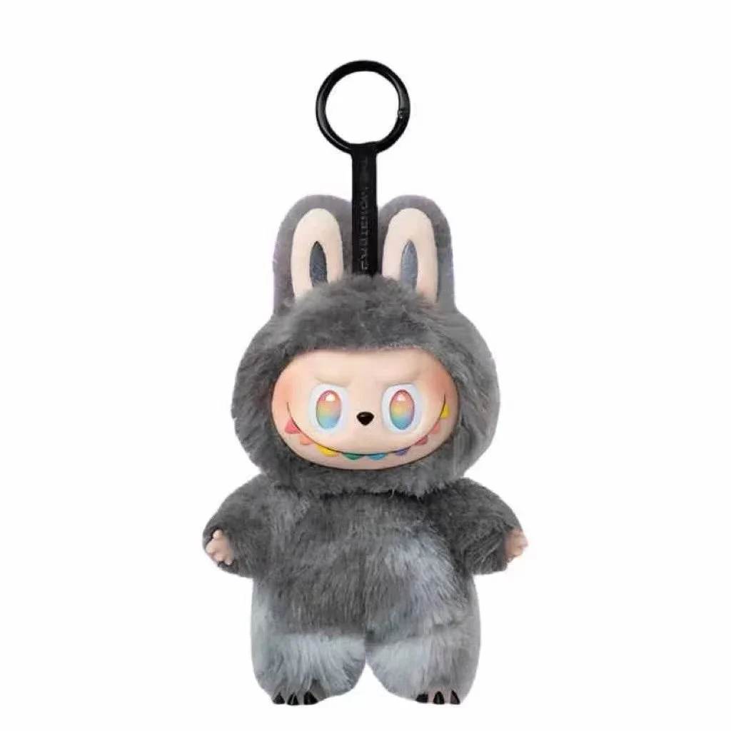 Other Unisex Grey Plush Bunny Keychain Grey - 1
