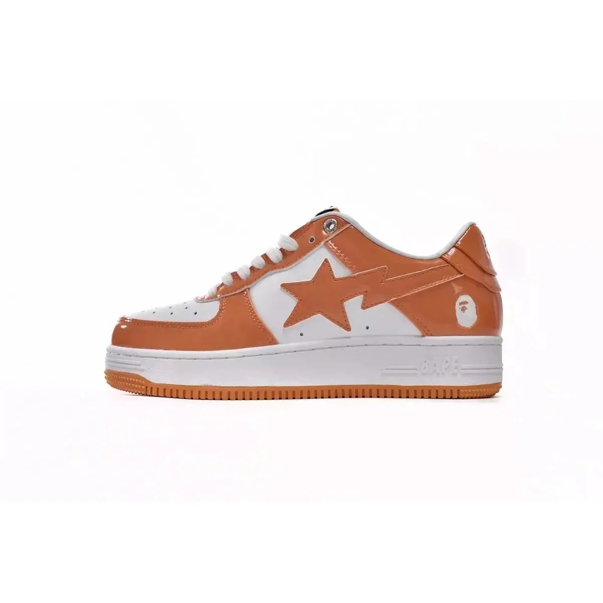 A Bathing Ape A Bathing Ape BAPE STA White Orange Sneakers Orange - 1