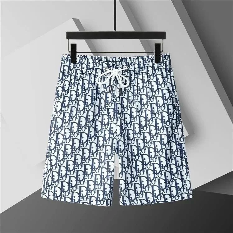 Dior Dior Book Tote Print Shorts White/Blue Blue - 1