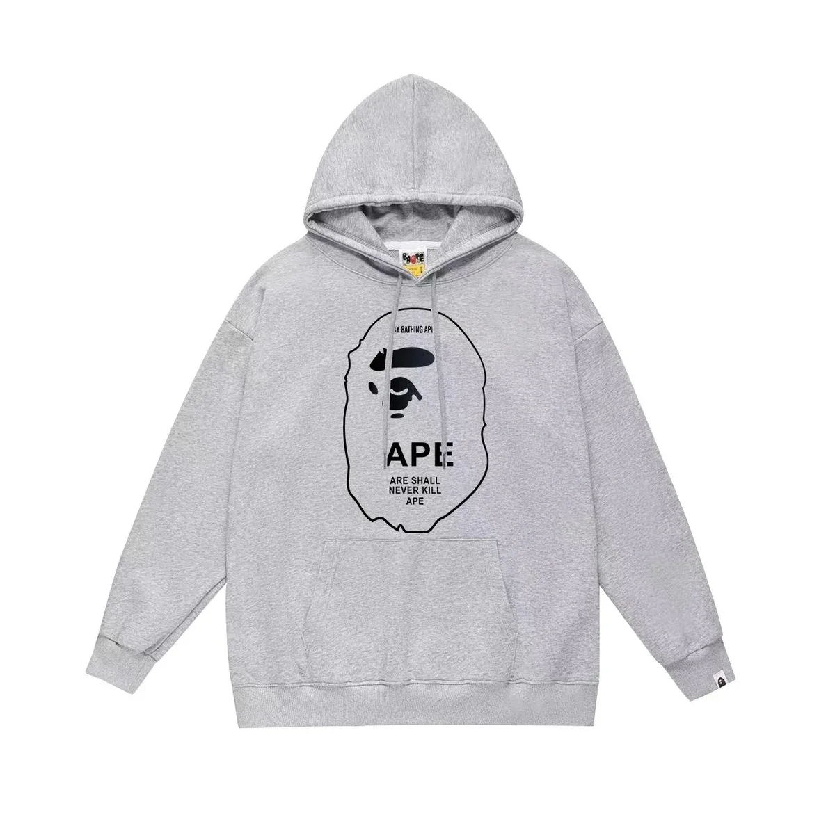 A Bathing Ape A Bathing Ape BAPE STA Baby Milo Grey Hoodie Grey - 1