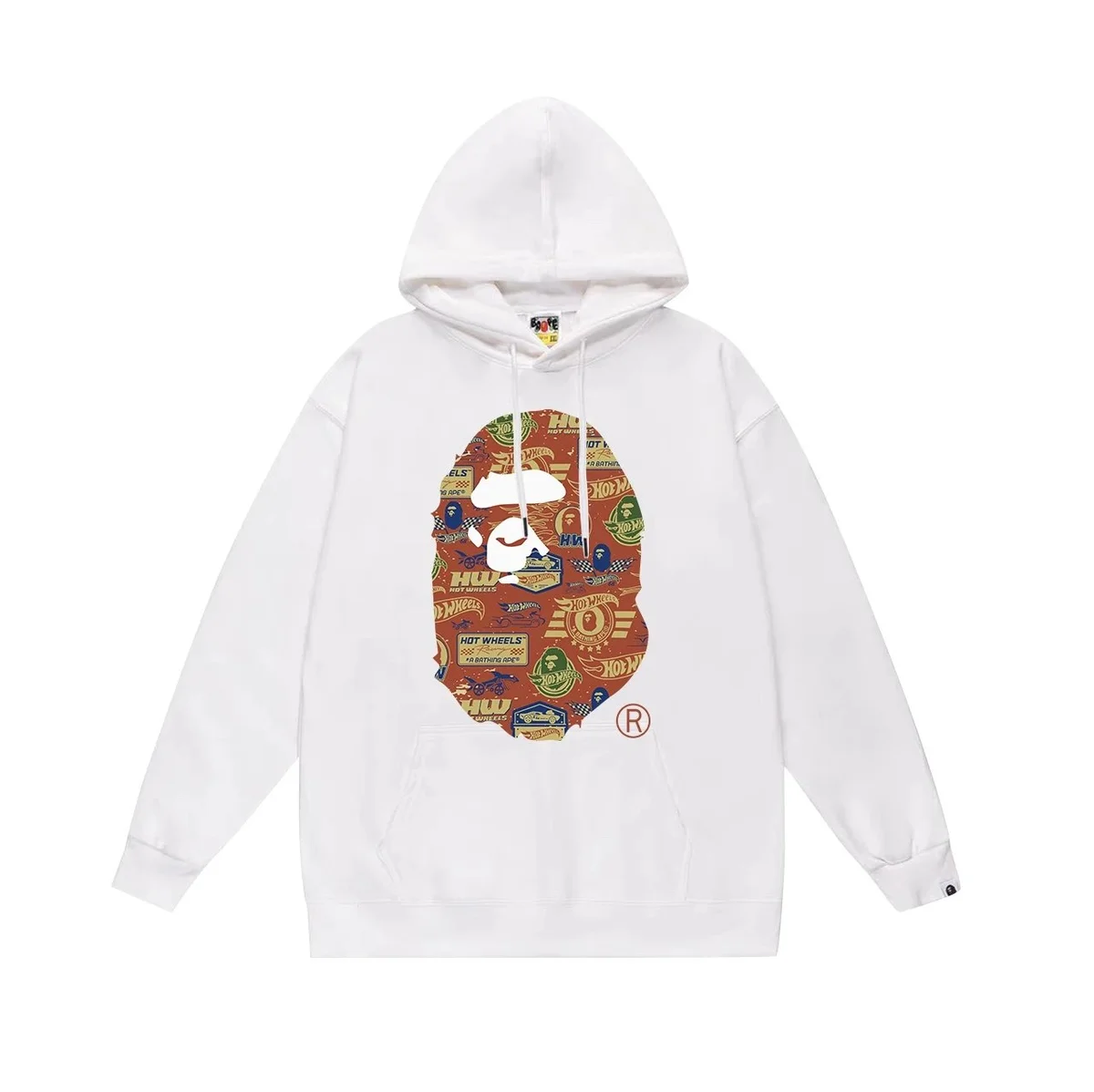 A Bathing Ape A Bathing Ape BAPE STA Hot Wheels White Hoodie White - 1