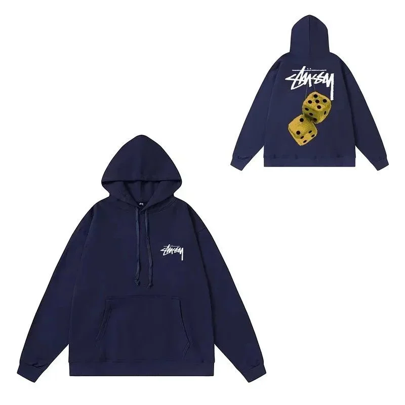 Stussy Stussy Tri-Logo Dice Hoodie Navy Navy - 1