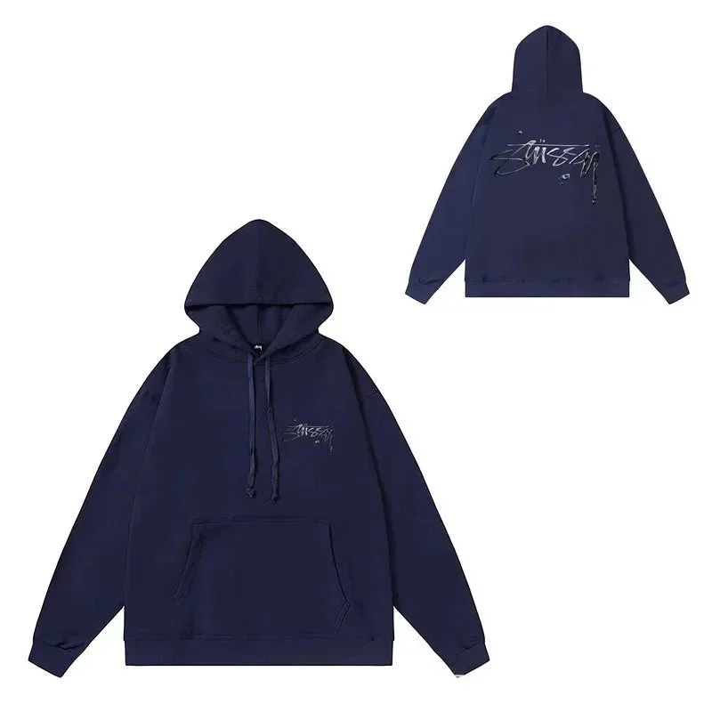 Stussy Stussy Basic Logo Hoodie 133 Navy Navy - 1