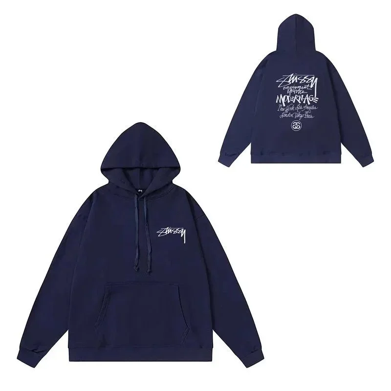 Stussy Stussy Basic Logo Hoodie 131 Navy Navy - 1