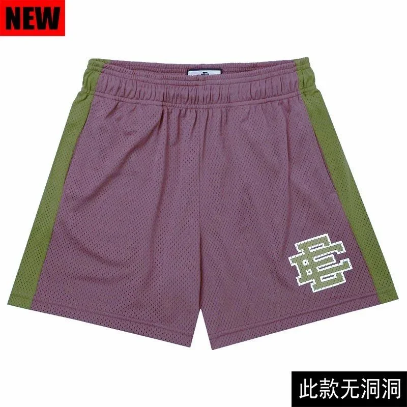Other Purple Green Mesh Basketball Shorts Purple - 1