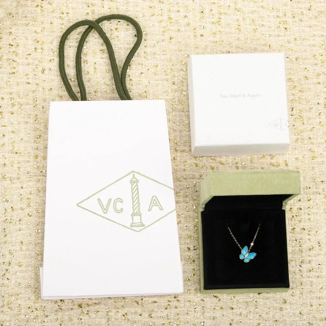 Van Cleef & Arpels Van Cleef & Arpels Butterfly Necklace Blue Jewelry Blue - 1