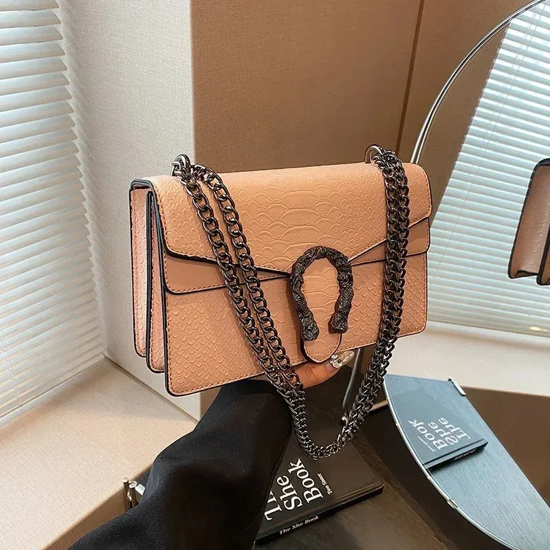 Dior Dior Lady Dior Beige Snake Embossed Crossbody Bag Beige - 1