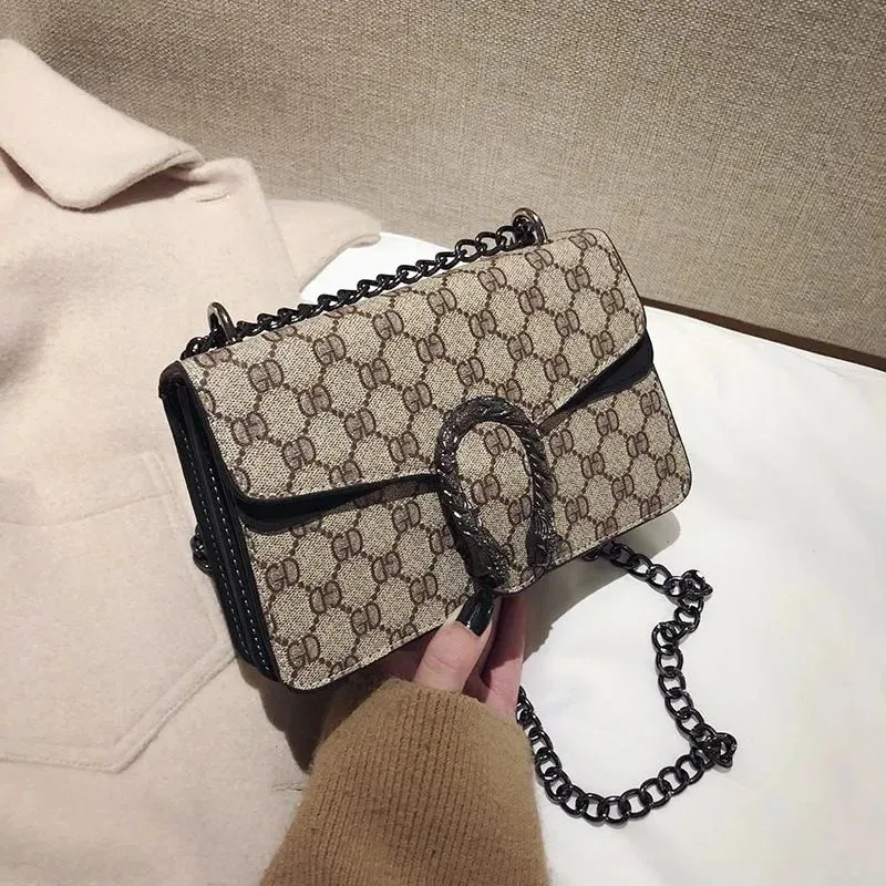 Gucci Gucci Dionysus GG Marmont Beige Snake Chain Bag Beige - 1