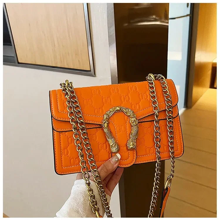 Gucci Gucci Dionysus Orange GG Leather Shoulder Bag Orange - 1