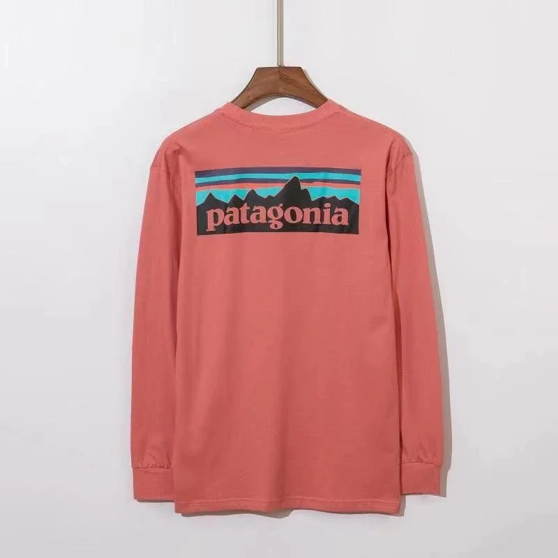 Patagonia Patagonia Long Sleeve Tee 'P-6 Logo' Rose Pink - 1