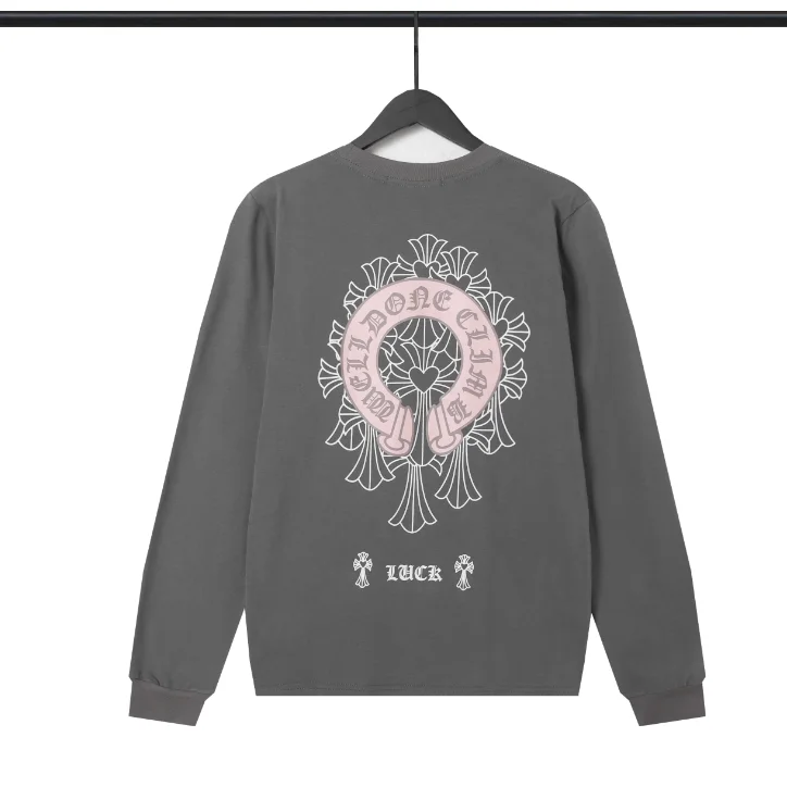 Chrome Hearts Chrome Hearts Luck Graphic Long Sleeve T-Shirt Grey - 1
