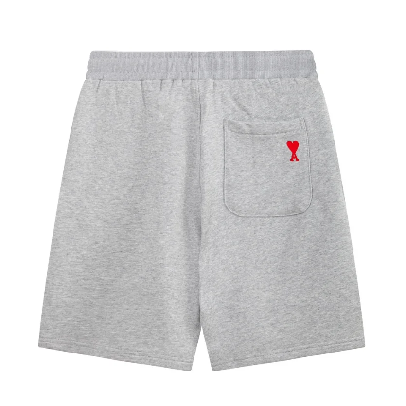 Ami Paris Ami Paris Ami de Coeur Grey Heart Logo Shorts Grey - 1
