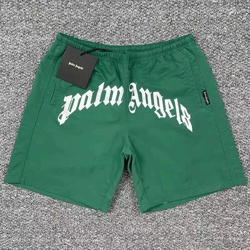 Palm Angels Palm Angels Track Shorts Green Green - 1