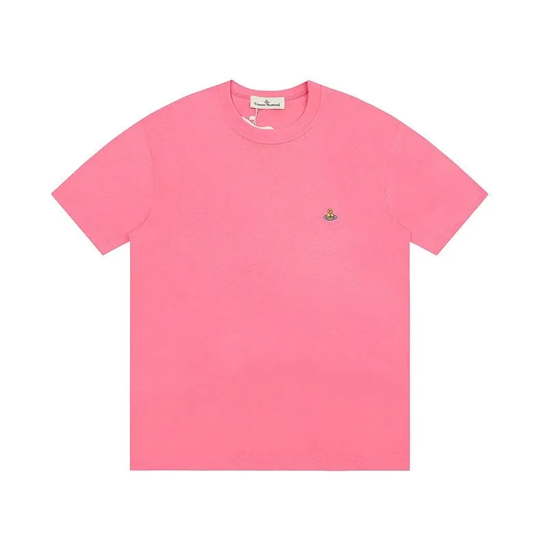 Vivienne Westwood Vivienne Westwood Orb Logo T-Shirt Peach Pink - 1