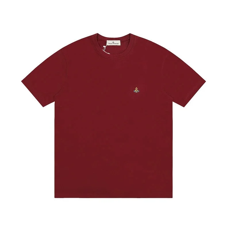 Vivienne Westwood Vivienne Westwood Orb T-Shirt Wine Red Top Red - 1
