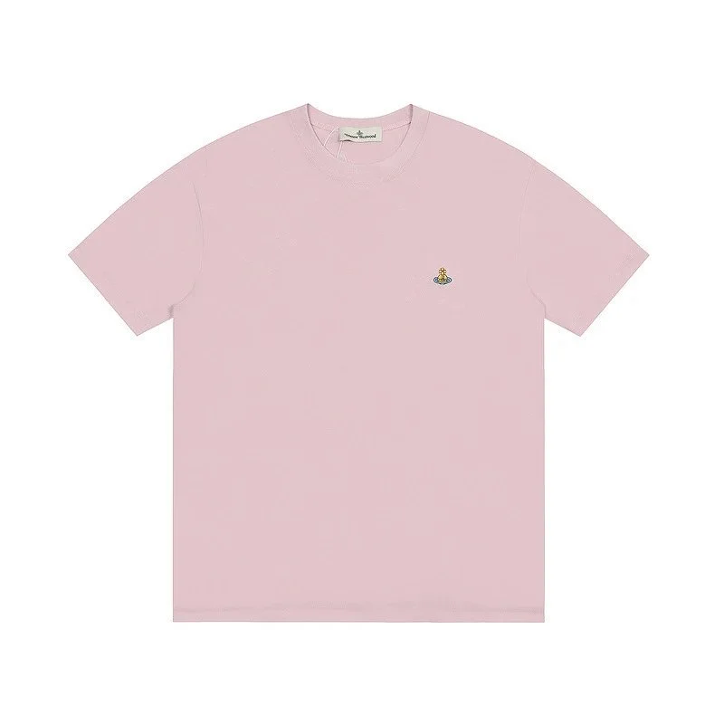 Vivienne Westwood Vivienne Westwood Orb Grey Pink T-Shirt Pink - 1