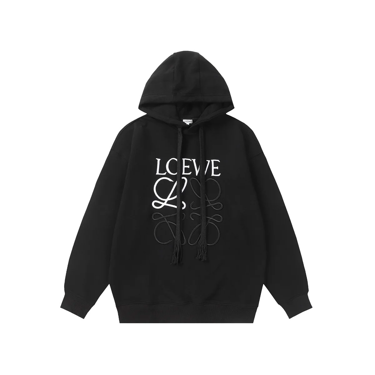 Loewe Loewe Anagram Black Hoodie Black - 1