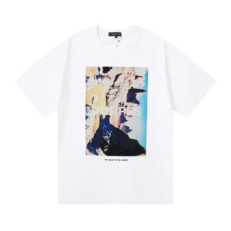 Purple Brand Purple Brand P001 White The Valley of the Shadow T-Shirt White - 1