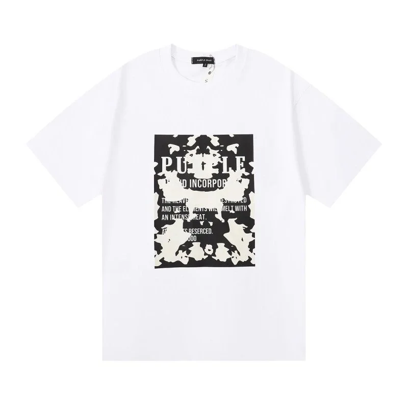 Purple Brand Purple Brand P001 White Graphic T-Shirt White - 1