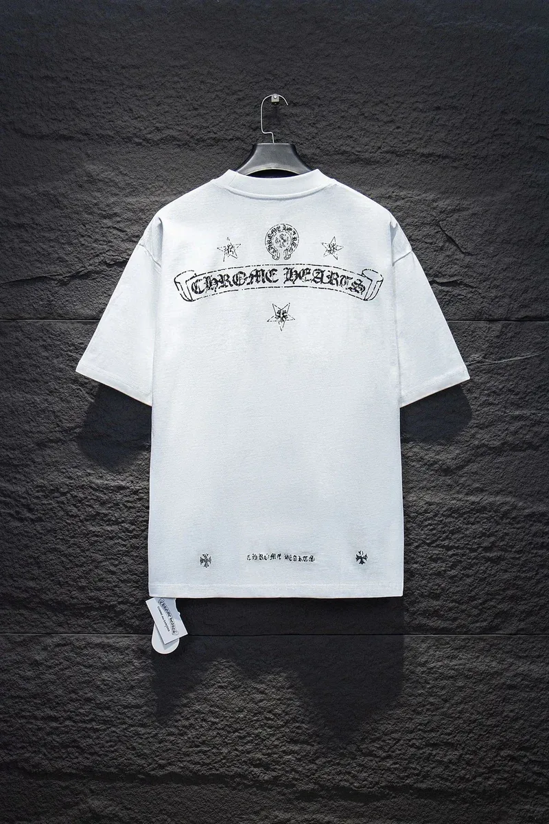 Chrome Hearts Chrome Hearts White Cross Embroidered T-Shirt White - 1