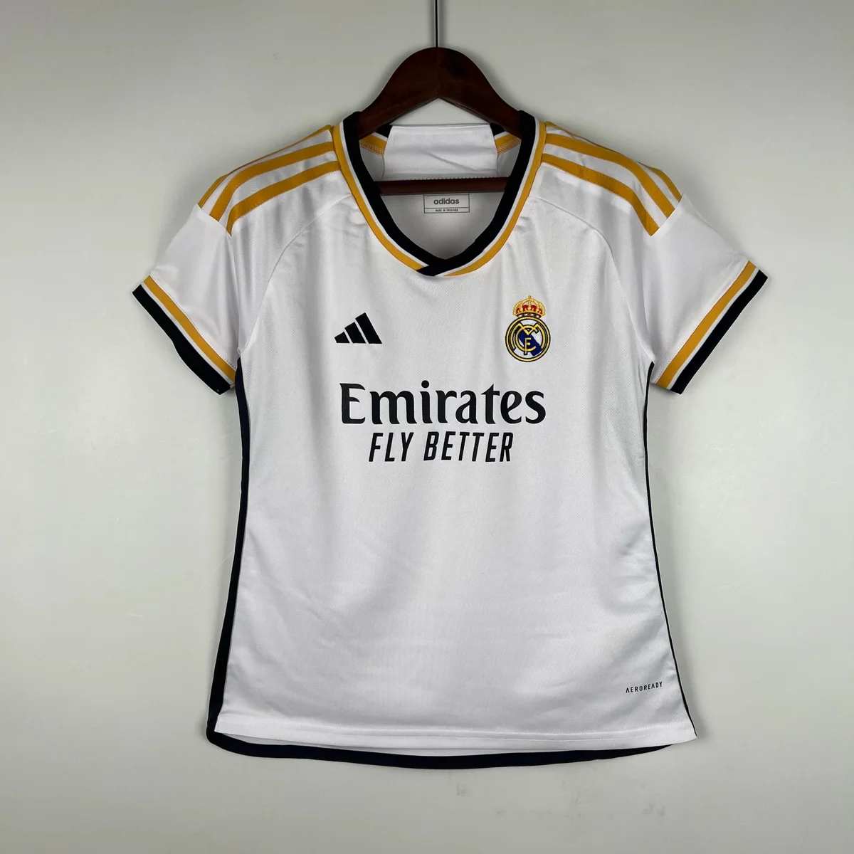 Adidas Adidas Real Madrid Home Jersey White Gold Soccer Shirt White - 1