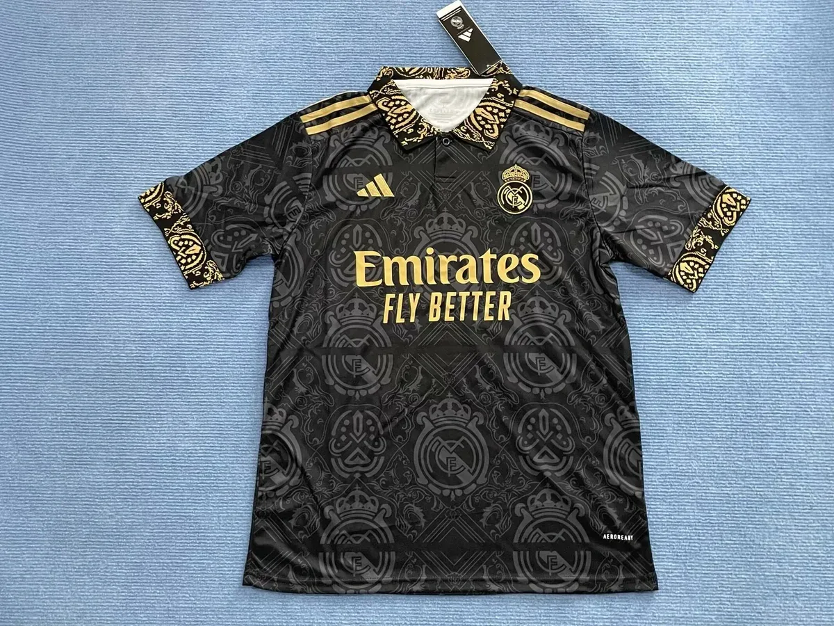 Adidas Adidas Real Madrid Black Gold Jersey Black - 1