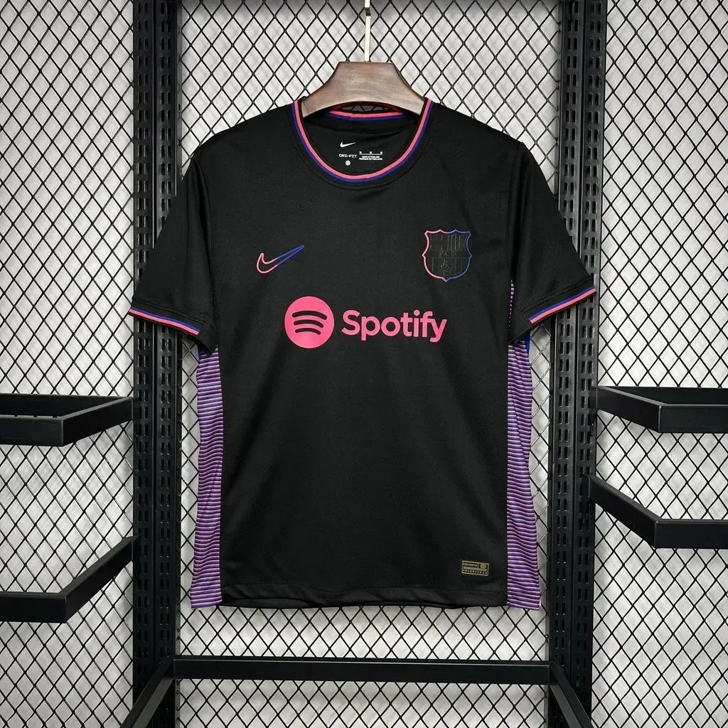 Nike Nike Barcelona Away Jersey Black/Pink Football Shirt Black - 1