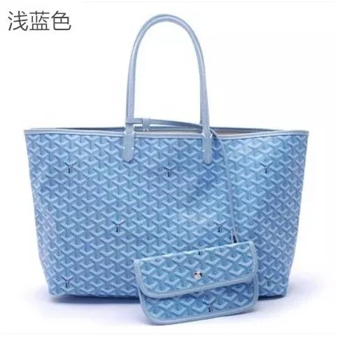 Goyard Goyard Saint Louis Light Blue Tote Bag Blue - 1