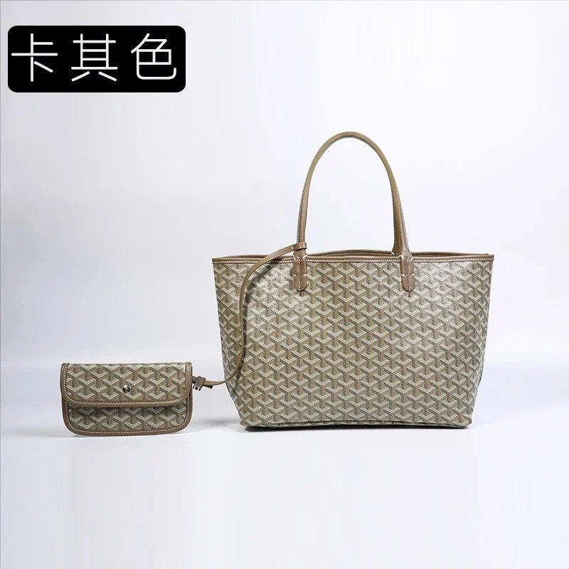 Goyard Goyard Saint Louis Camouflage Tote Bag Set in Khaki Beige - 1