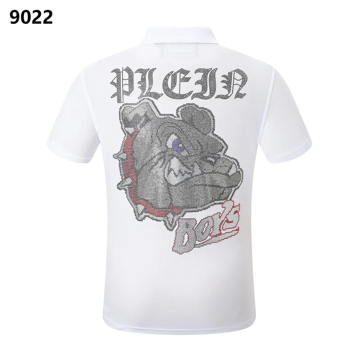 Philipp Plein Plein Boys White Bulldog Polo Shirt White - 1