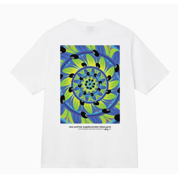 A Bathing Ape A Bathing Ape BAPE STA White Spiral Print T-Shirt White - 1