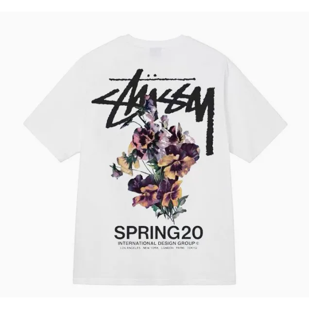 Stussy Stussy Spring 20 Floral T-Shirt White - 1